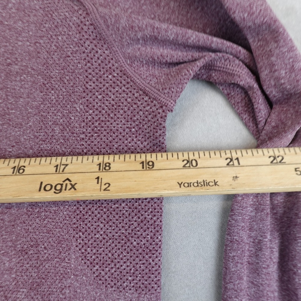 Lululemon Metal Vent Tech 1/2 Zip Pullover Mens Medium Performance Plum Maroon - Picture 4 of 9